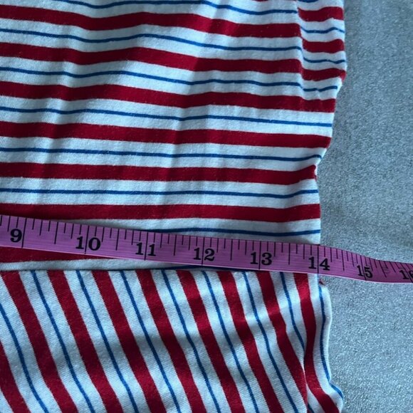 [LP] Chaps Red and White Cap Sleeve Maxi Dress - Picture 4 of 8